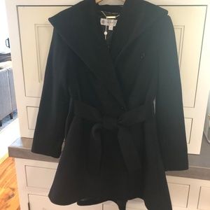 Trina Turk - Black Wool / Cashmere coat size 8